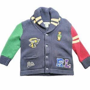 Polo by Ralph Lauren Letterman Sweater 18 Months
